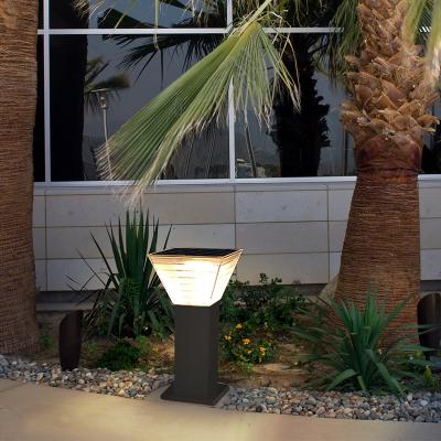 工場卸売現代柱芝生パネル ライト屋外防水 LED 景観照明ソーラー ガーデン ライト

