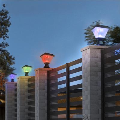 2022 景観フェンス防水 IP65 屋外ポスト照明ガーデン LED ゲートソーラーピラーライト
